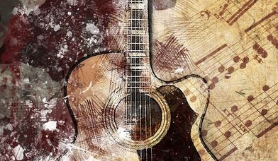 Gitarre und Noten - Copyright: pixabay/ efes